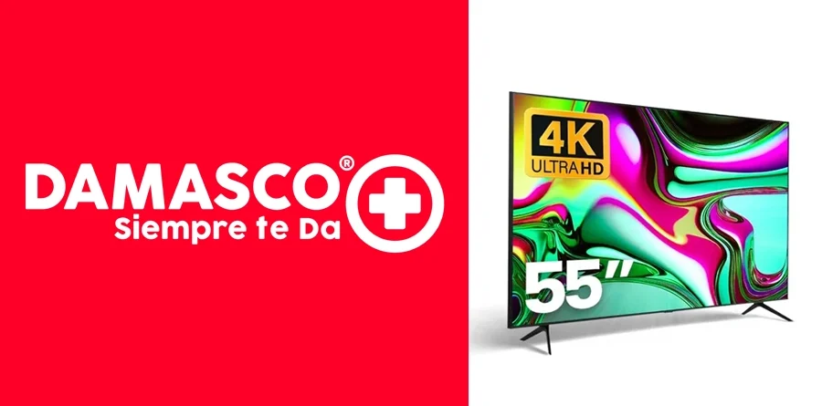 Logo de damasco con una tv